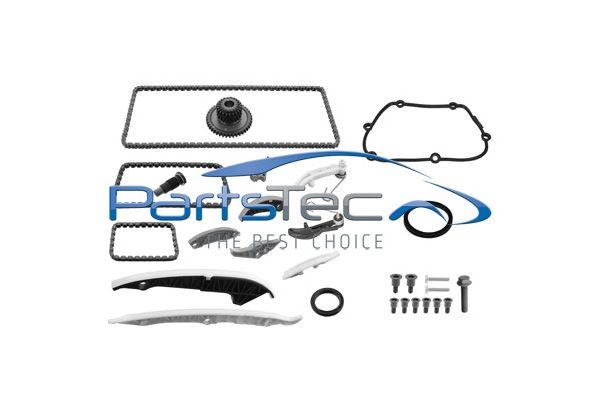 PartsTec with crankshaft seal, with bolts/screws, Silent Chain, Closed chain Timing chain set PTA114-0051 buy