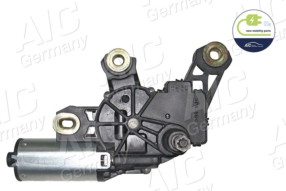 AIC 52372 Wiper motor 12V, Rear, for left-hand drive vehicles, for right-hand drive vehicles, with integrated washer fluid jet