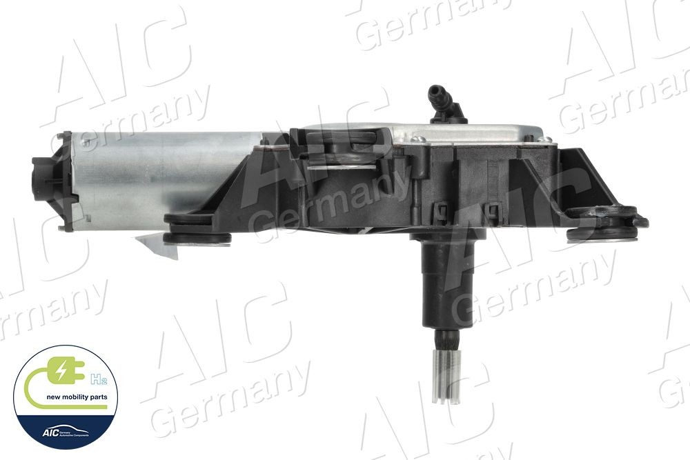 AIC 12V, Rear, for left-hand drive vehicles, for right-hand drive vehicles, with integrated washer fluid jet Number of pins: 4-pin connector Windscreen wiper motor 53818 buy