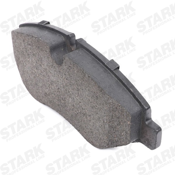 SKBP-0012061 Set of brake pads SKBP-0012061 STARK Front Axle, prepared for wear indicator, with anti-squeak plate