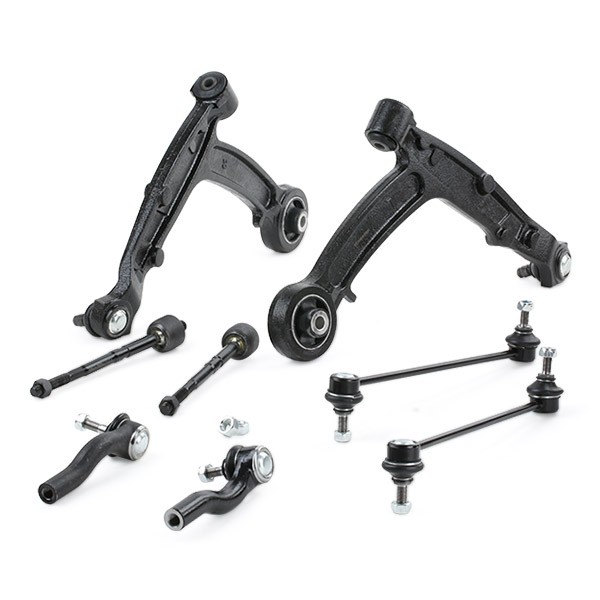 RIDEX 772S0380 Suspension repair kit Control Arm, Front Axle Left, Front Axle Right, Lower, with ball joint, with rubber mount, with coupling rod, with axle joint