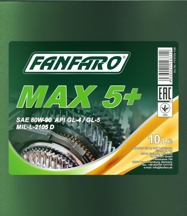 FANFARO Versnellingsbakolie FF8705-10