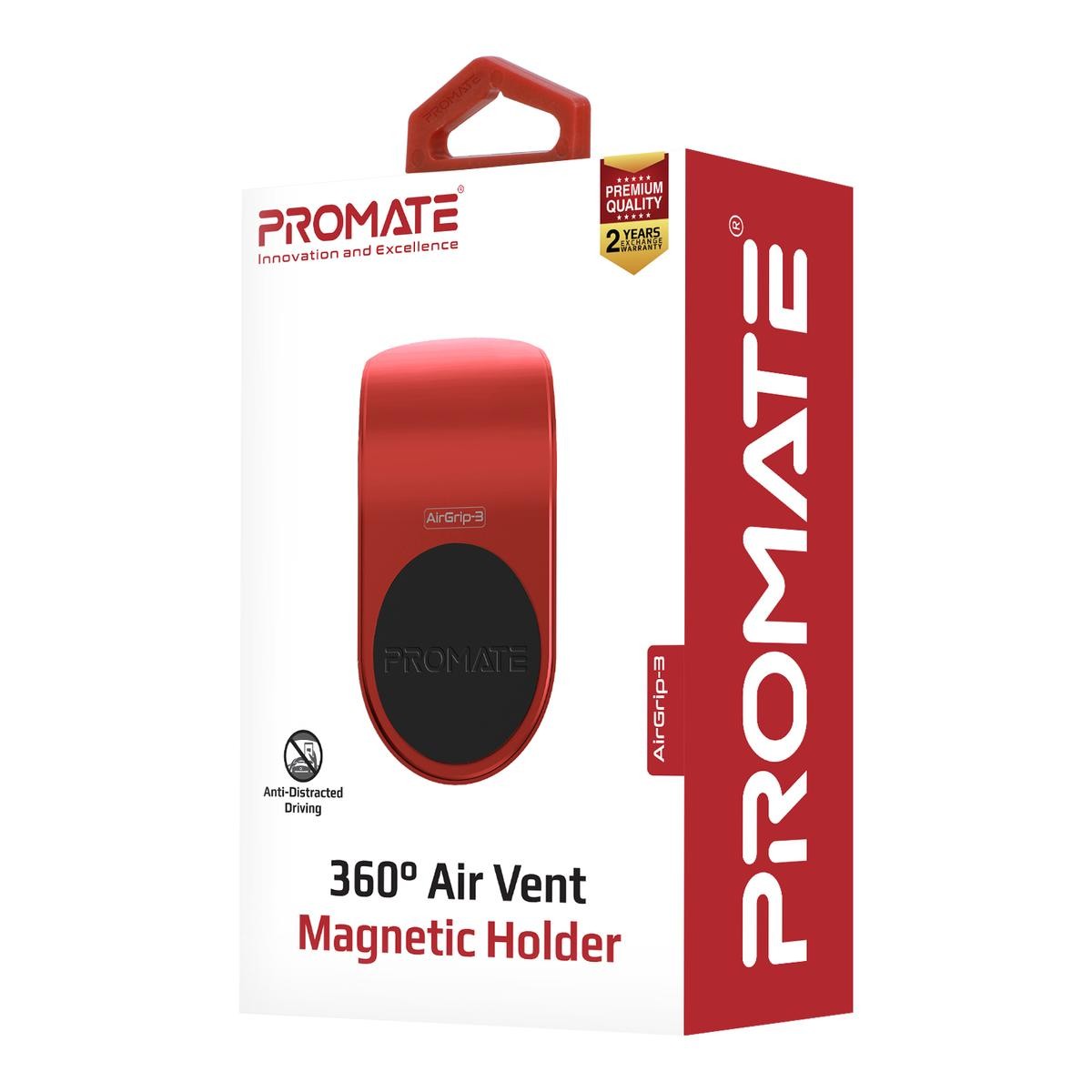 Support de Voiture magnétique Promate AirGrip-1 Pour Smartphone