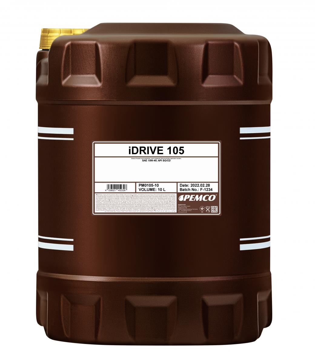 PEMCO iDRIVE 100, iDRIVE 105 15W-40, 10l, Mineralöl Motoröl PM0105-10 kaufen