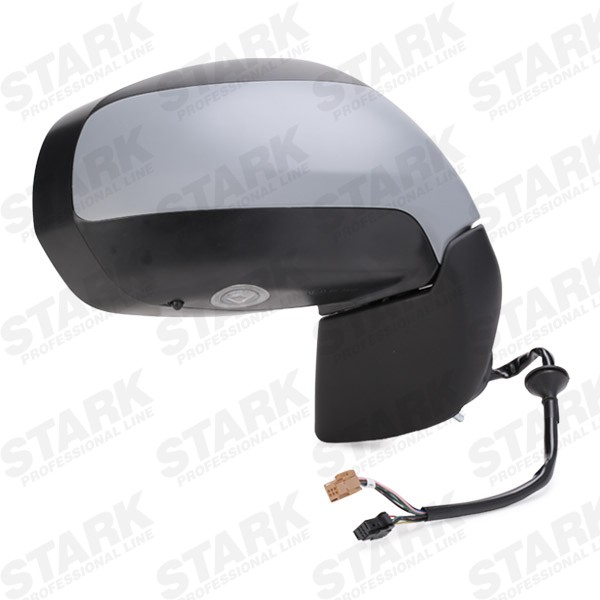 STARK SKOM-1040892 Door mirror Right, Complete Mirror, Convex, for electric mirror adjustment, Electronically foldable, Heatable, with thermo sensor