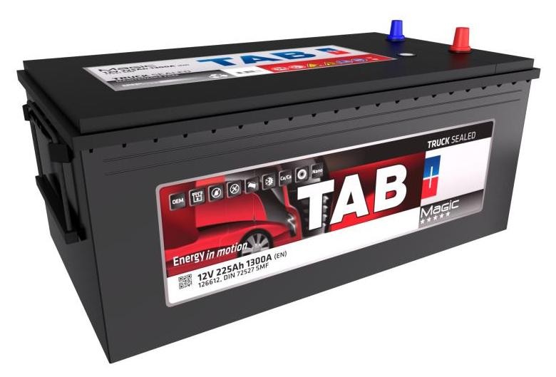 72527 TAB Magic Truck 12V 225Ah 1300A B0 DIN 72527 SMF Lead-acid battery Starter battery 126612 buy