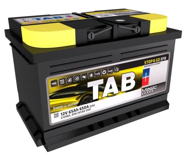 212065 TAB Car battery DODGE 12V 65Ah 650A B13 Lead-acid battery