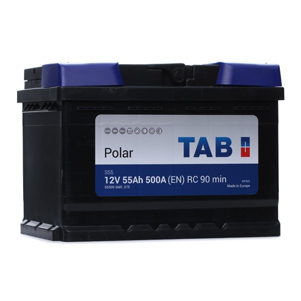 TAB 55566 Auto battery 12V 55Ah 500A B13 Lead-acid battery
