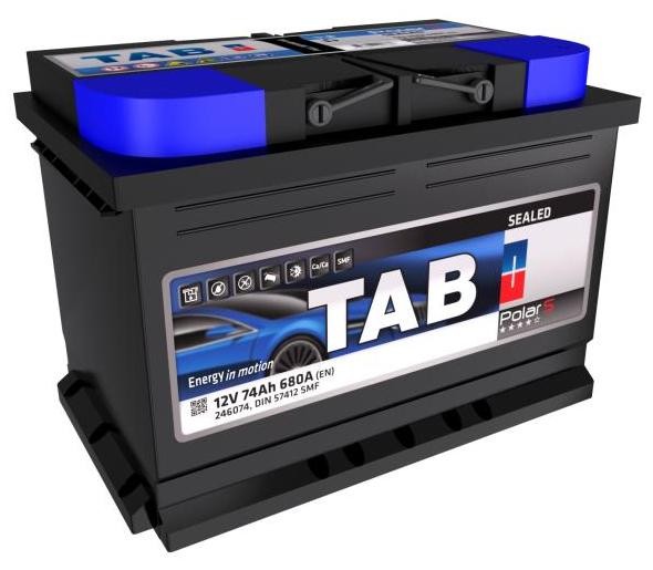 246074 TAB Car battery MAZDA 12V 74Ah 680A B13 Lead-acid battery