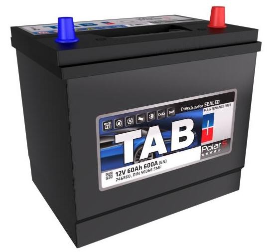 246860 TAB Car battery SUBARU 12V 60Ah 600A B0 Lead-acid battery
