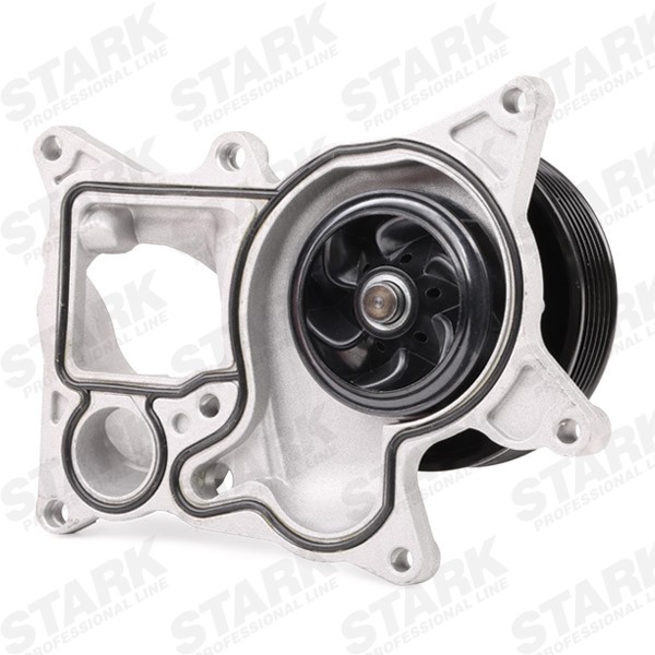 STARK SKWP-0520455 Water pump with gaskets/seals, Sheet Steel, for v-ribbed belt use