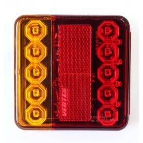 AMiO 01131 Taillight Left Rear, LED, red/yellow, yellow