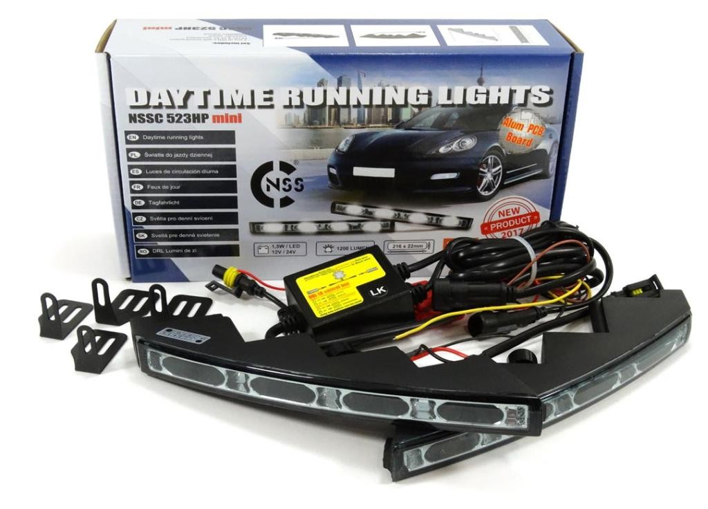 somubi Car Daytime Running Light Automobile Motorcycle Backup Reversing Parking Signal Lamps 