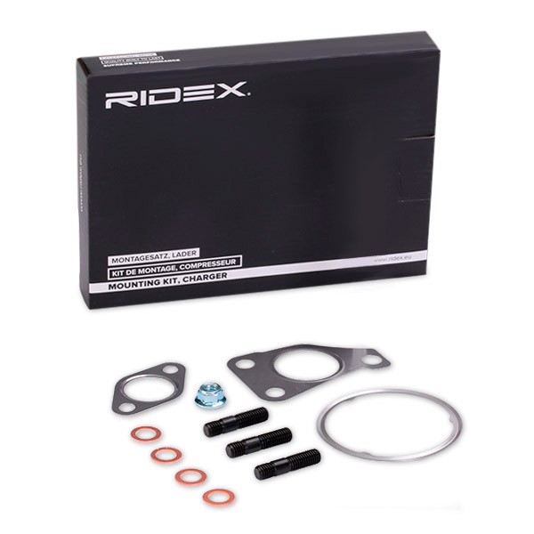 2420M0072 RIDEX Exhaust mounting kit NISSAN with gaskets/seals, with mounting manual, with bolts/screws