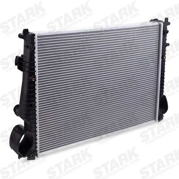 STARK SKRD-0121387 Engine radiator for vehicles with/without air conditioning, 641 x 473 x 42 mm, Manual Transmission, Automatic Transmission, Brazed cooling fins