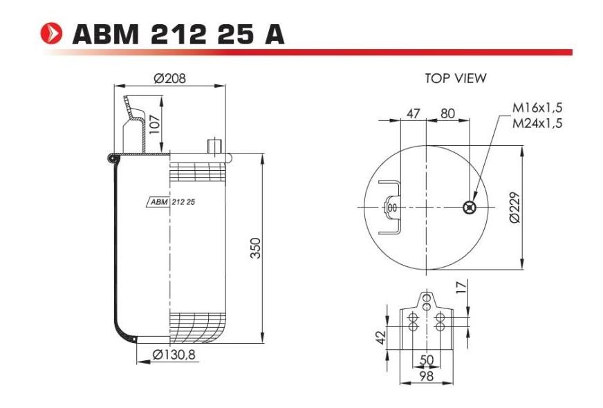 NEOTEC ABM21225A Federbalg, Luftfederung für VOLVO FL 7 LKW in Original Qualität