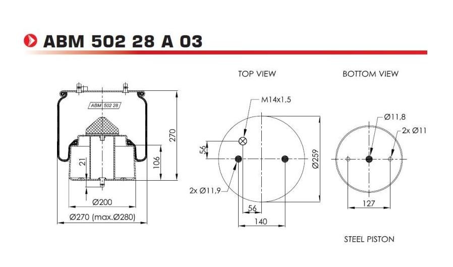 ABM50228A03 NEOTEC Federbalg, Luftfederung für SCANIA online bestellen