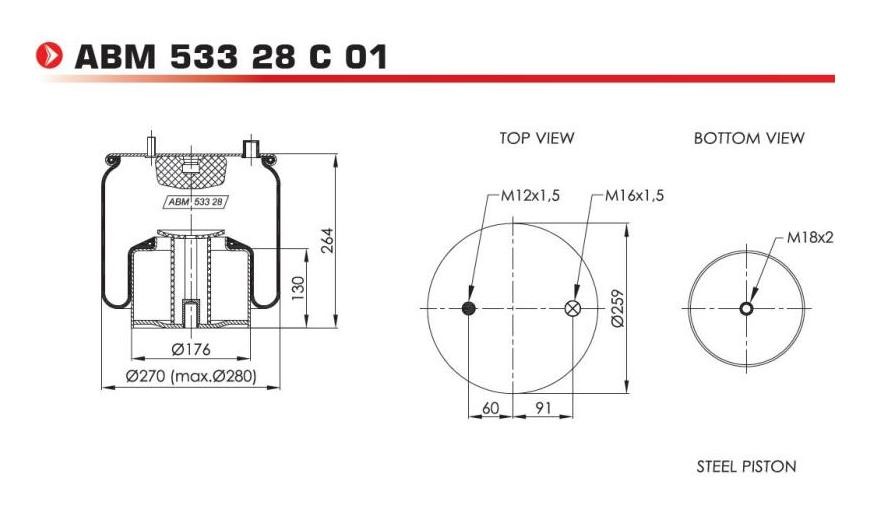 NEOTEC ABM53328C01 Boot, air suspension 81.43601.0168