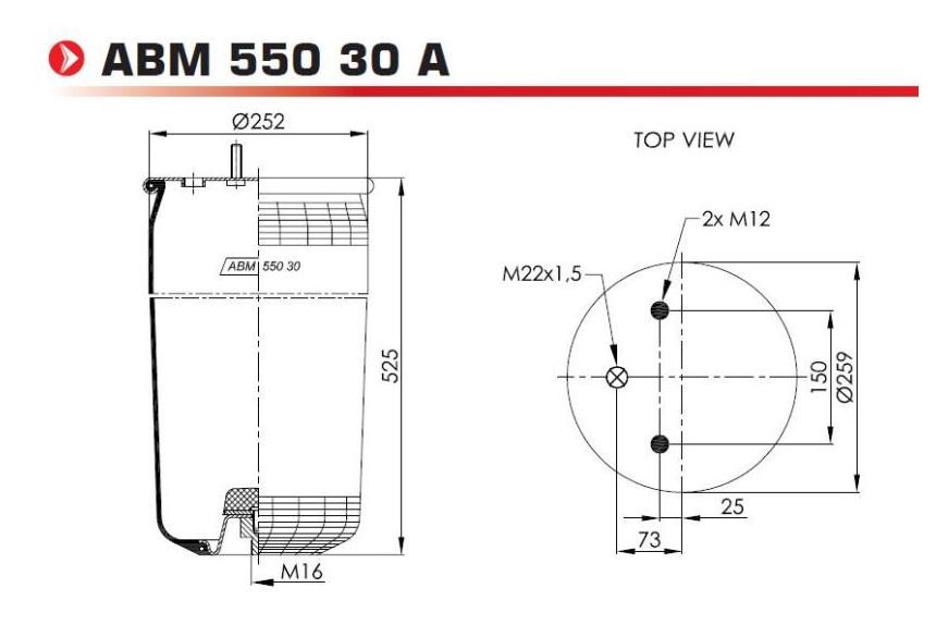 NEOTEC ABM55030A Boot, air suspension 05.429.40.03.0