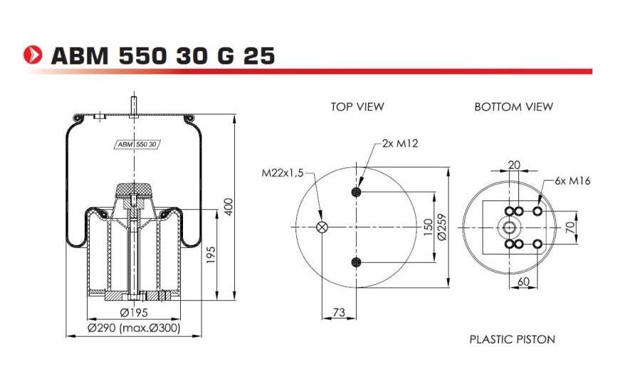 NEOTEC ABM55030G25 Boot, air suspension 05.429.43.29.0