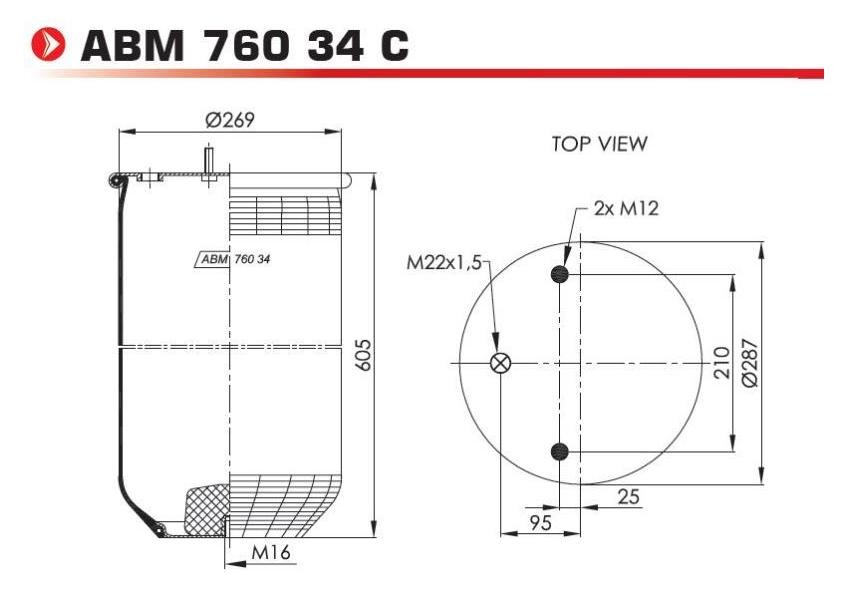 912 N P01 NEOTEC ABM76034C Boot, air suspension 3.229.0030.00