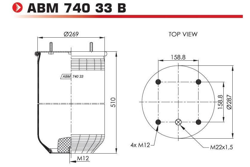 ABM74033B NEOTEC Federbalg, Luftfederung für BMC online bestellen