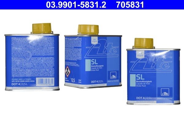 Repsol RP701A96 Dot 4 Liquido de Frenos, 500 ml : : Coche y moto