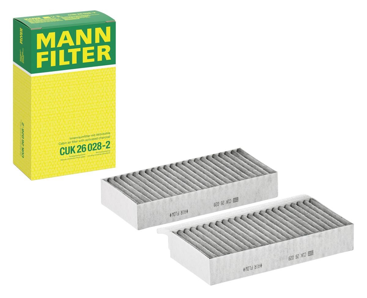 CUK 26 028-2 MANN-FILTER Pollen filter Activated Carbon Filter