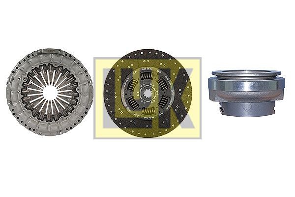 LuK with clutch release bearing, 395mm Ø: 395mm Clutch replacement kit 640 3125 00 buy