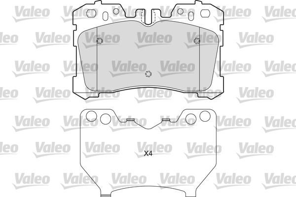 Great value for money - VALEO Brake pad set 601654