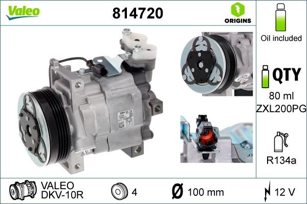 VALEO 814720 Air conditioning compressor SUBARU experience and price