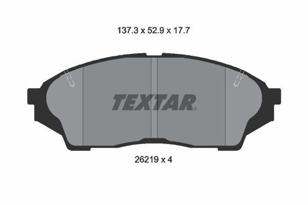 26219 TEXTAR 2621901 Brake pad set 04465-22300