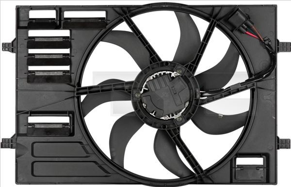 TYC for vehicles with air conditioning, Ø: 445 mm, 400W, with radiator fan shroud Cooling Fan 837-0055 buy