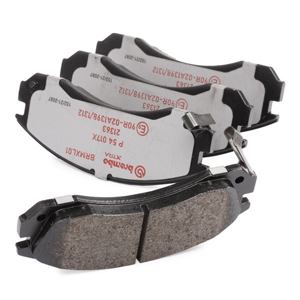 BREMBO P54017X Disc pads with acoustic wear warning, without accessories