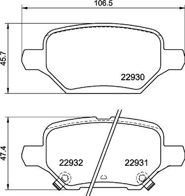 Opel MOKKA Set of brake pads 16176039 BREMBO P 59 099 online buy