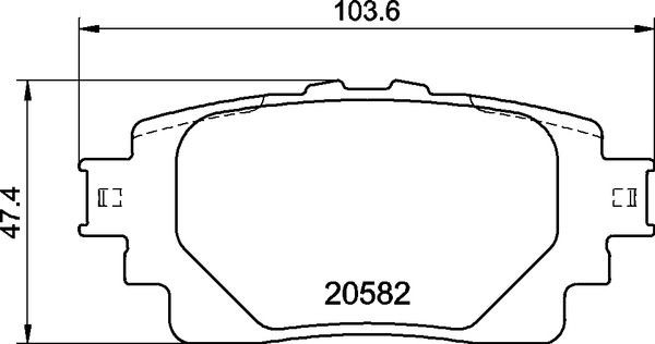 BREMBO P 83 174 Brake pad set excl. wear warning contact, with anti-squeak plate, without accessories