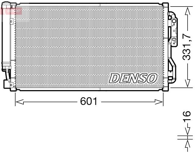 DENSO DCN05105 Air conditioning condenser 64506804721