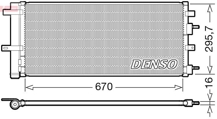 Ford USA Air conditioning condenser DENSO DCN10053 at a good price