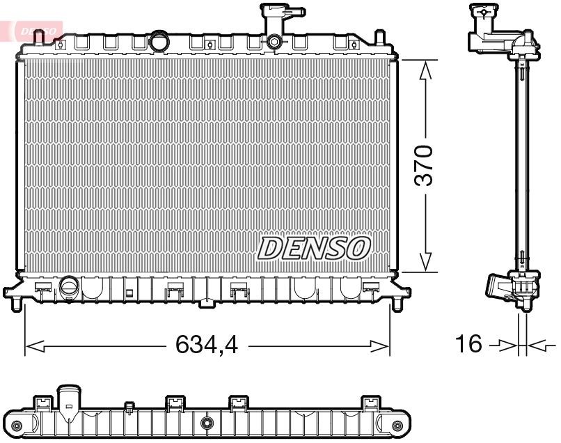 DENSO DRM43009 Engine radiator 253101G001