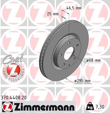 ZIMMERMANN 370.4408.20 Dischi freno Mazda CX-30 2019 di qualità originale