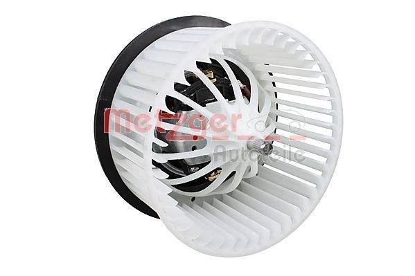 Heater blower motor METZGER for vehicles with air conditioning, for left-hand drive vehicles - 0917386