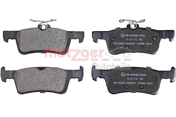 Ford KUGA Disk brake pads 16178421 METZGER 1170896 online buy