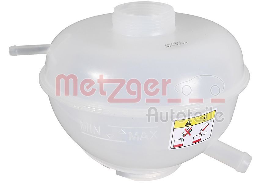 2140274 METZGER Coolant expansion tank LAND ROVER without coolant level sensor, without lid
