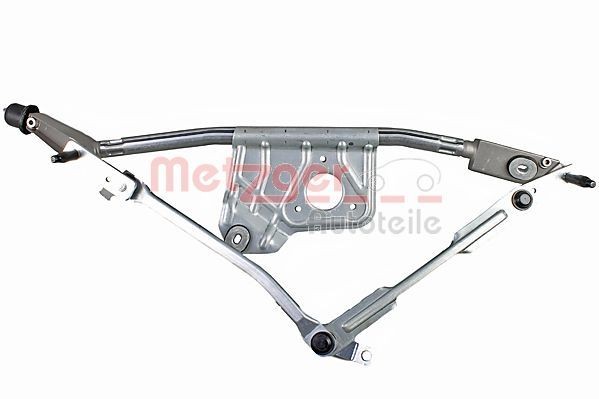 2190894 METZGER Windscreen wiper linkage IVECO for left-hand drive vehicles, Front, without electric motor