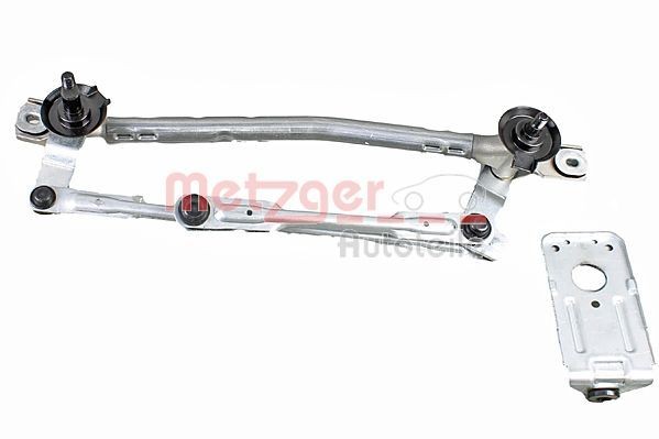 METZGER 2190896 Wiper Linkage for left-hand drive vehicles, Front, without electric motor