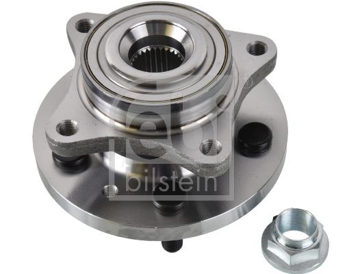 172450 FEBI BILSTEIN Wheel hub assembly LAND ROVER Front Axle Left, Front Axle Right, Wheel Bearing integrated into wheel hub, with wheel hub, 89 mm, Tapered Roller Bearing