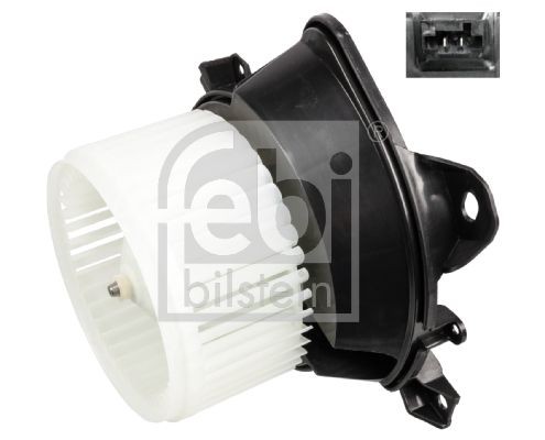 172808 FEBI BILSTEIN Heater blower motor OPEL for left-hand drive vehicles, with electric motor