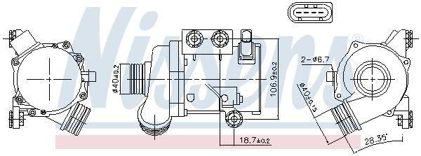 NISSENS Engine water pump 376807561 buy online