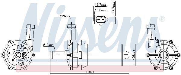 OEM-quality NISSENS 831082 Water pump