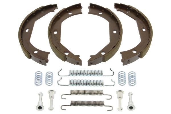 MAPCO 8843/1 Brake Shoe Set Rear Axle, 185 x 20 mm, with accessories